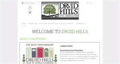 Desktop Screenshot of druidhills.org